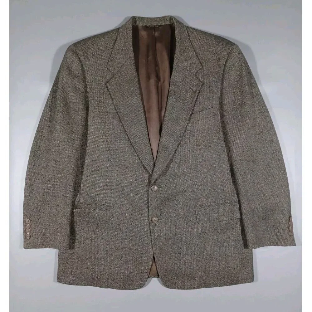 Austin Reed Blazer Mens‎ 44 R Brown Wool Sports Coat Jacket Vintage